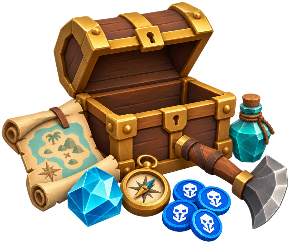 Rogue Isles playful pirate game artwork